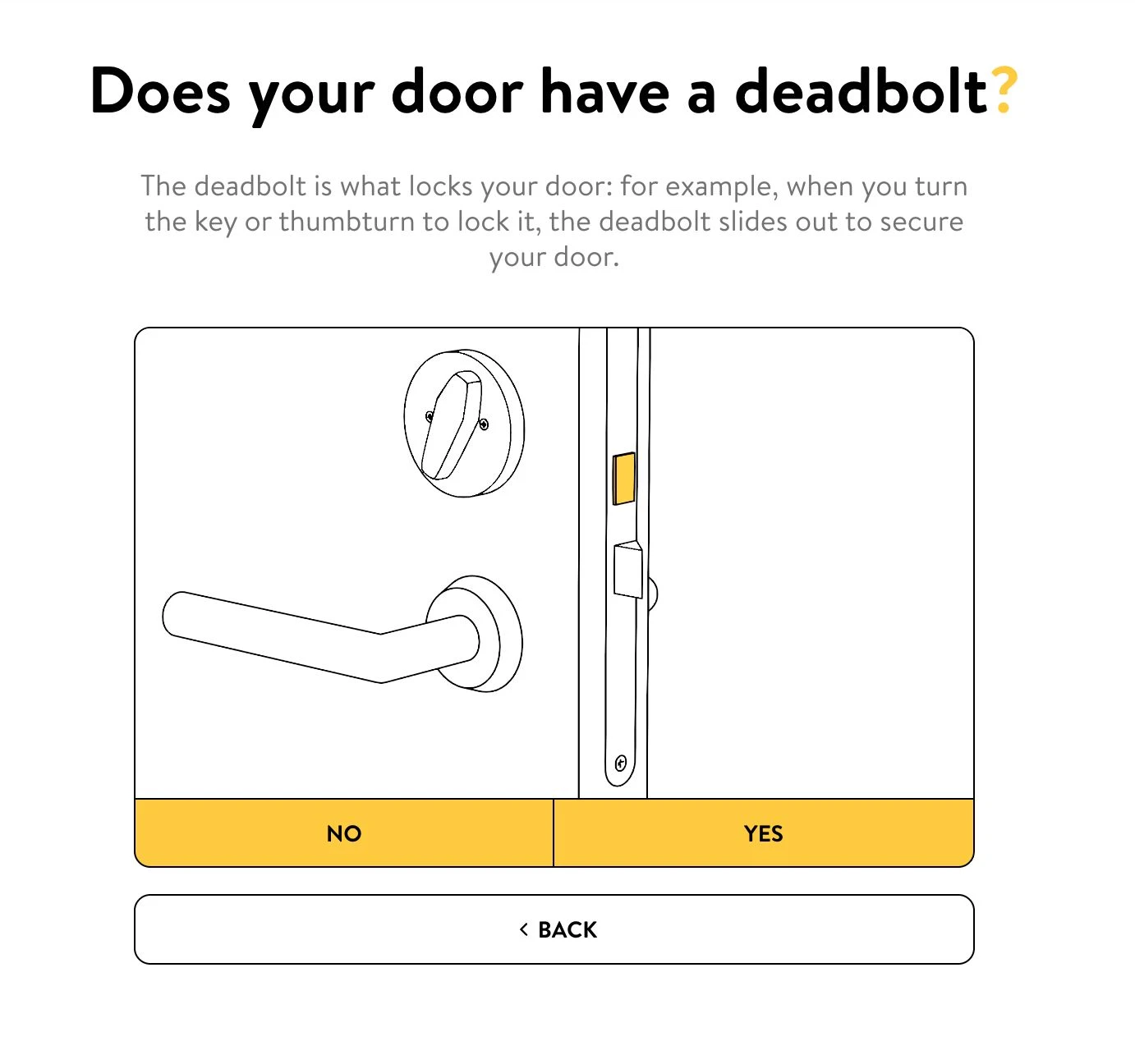 Nuki compatibility check step 2: checking for deadbolt