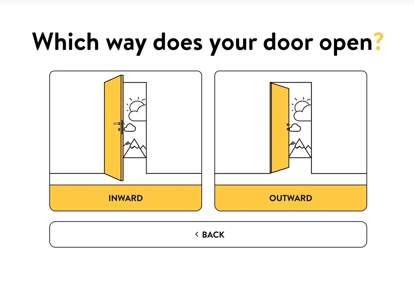 Nuki compatibility check step 3: door direction